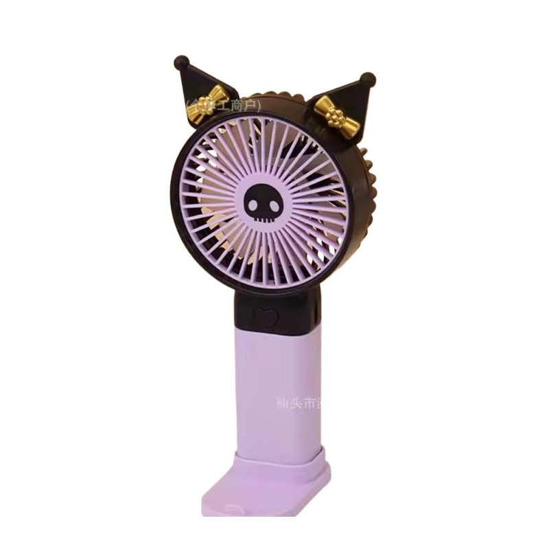 Picture of New Cinnamoroll Kuromi Anime Kawaii Sanrio Handheld Fan Cute My Melody Usb Charging Fan Two-Speed Wind Toys for Kids