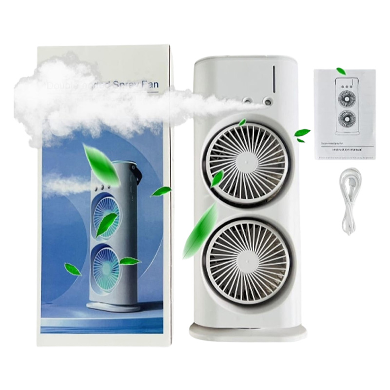Picture of Double-ended spray fan portable humidifier fan air conditioner household small air cooler hydro cooling portable air adjustment