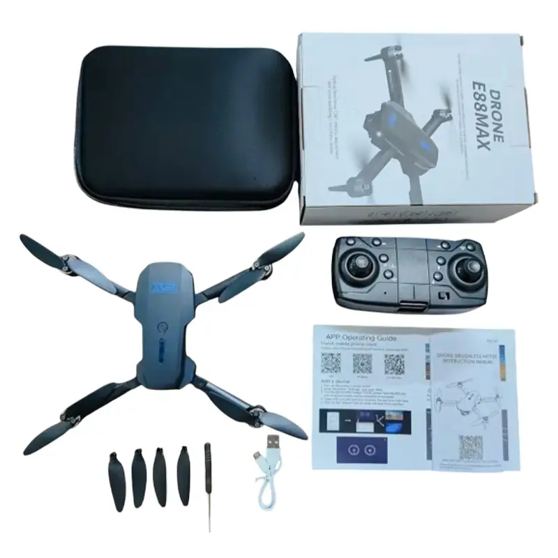 Picture of E88 Max Brushless UAV Mini Drone Camera 4k Aerial Photography Quadcopter Optical Flow Positioning Remote Control Beginner Drone