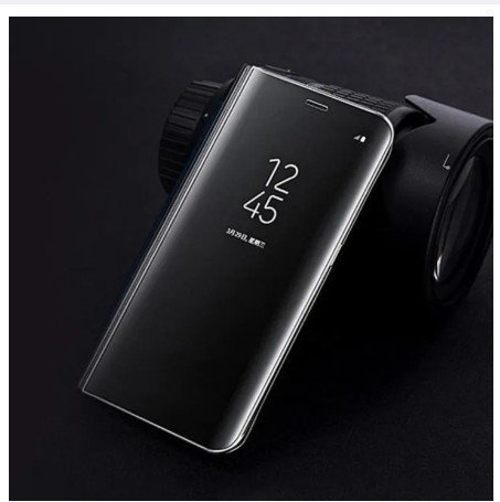 Picture of Samsung Galaxy A8 Star Smart Luxury Plating Clear View Mirror Leather Stand Flip Cover