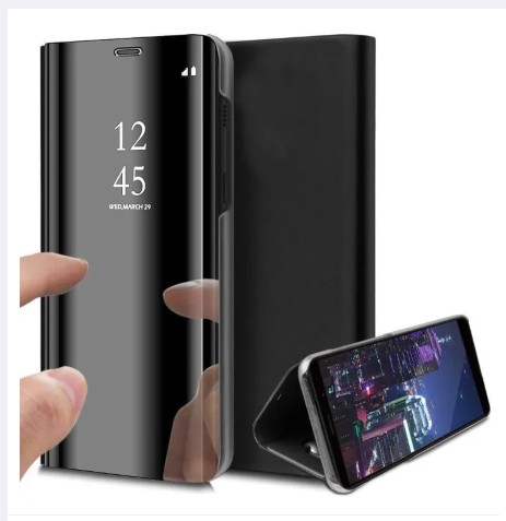 Picture of Samsung Galaxy J7 2016 - Clear View Case Flip Standing Cover Auto Lock Mirror Case