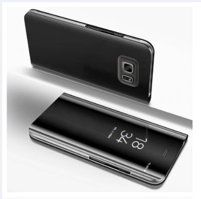 Picture of Samsung Galaxy S6  - Clear View Case Flip Standing Cover Auto Lock Mirror Case