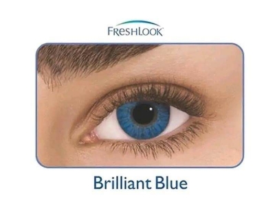 Picture of Brilliant blue freshlook contact lens full set