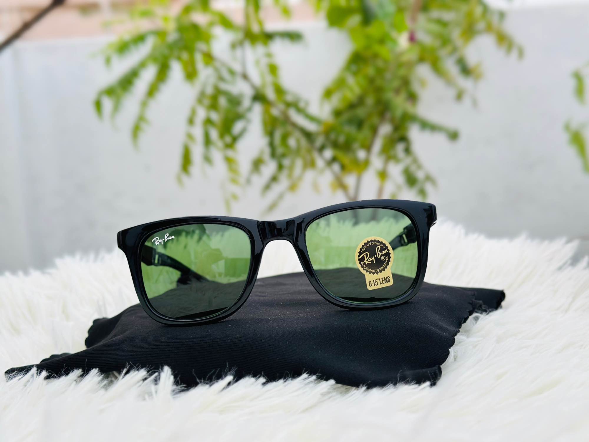 Picture of Rayban wayfer sunglasses for a men 100% UV protection glass