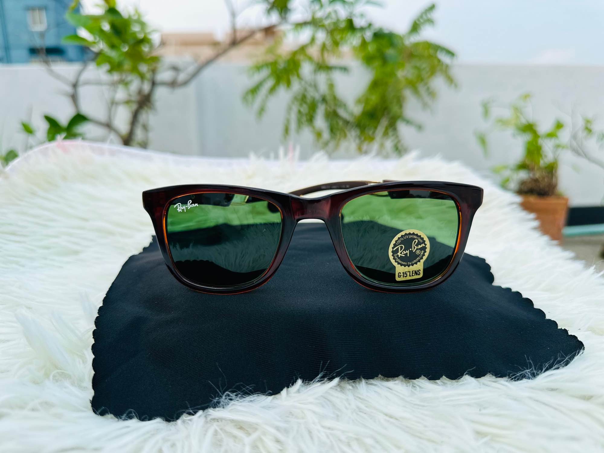 Picture of Rayban wayfer sunglasses for a men 100%UV protection glass