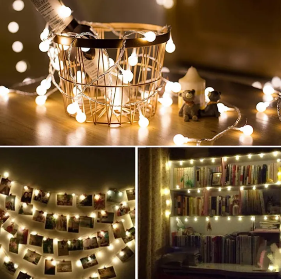 Picture of Warm White Snow Ball Fairy Lights (28-piece set, waterproof