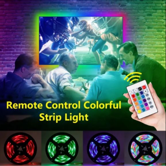Picture of 16 Color RGB 5050 LED Flexible Strip Light - 16 Feet with Remote Control