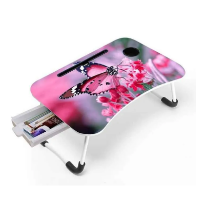 Picture of Multi-Function Folding Waterproof Printing Laptop Desk with drawar