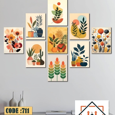 Picture of 9-Piece Unique Design Wallmate Home Decoration PVC Poster Combo Set