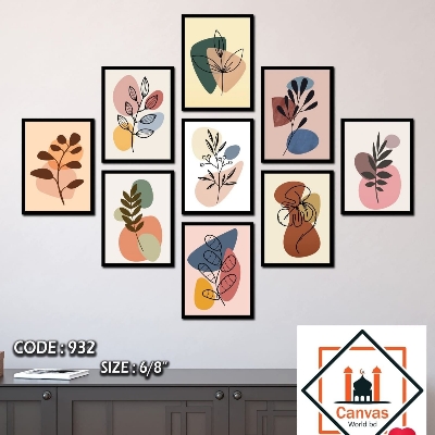 Picture of 9-Piece Unique Design Wallmate Home Decoration PVC Poster Combo Set