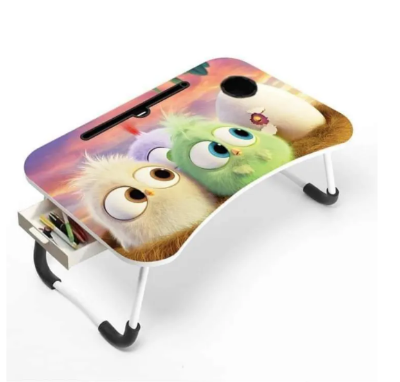 Picture of Multi-Function Folding Waterproof Printing Laptop Desk with drawar