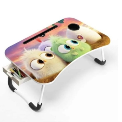 Picture of Multi-Function Folding Waterproof Printing Laptop Desk with drawar