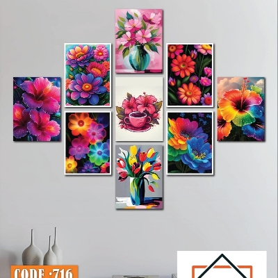 Picture of 9-Piece Unique Design Wallmate Home Decoration PVC Poster Combo Set