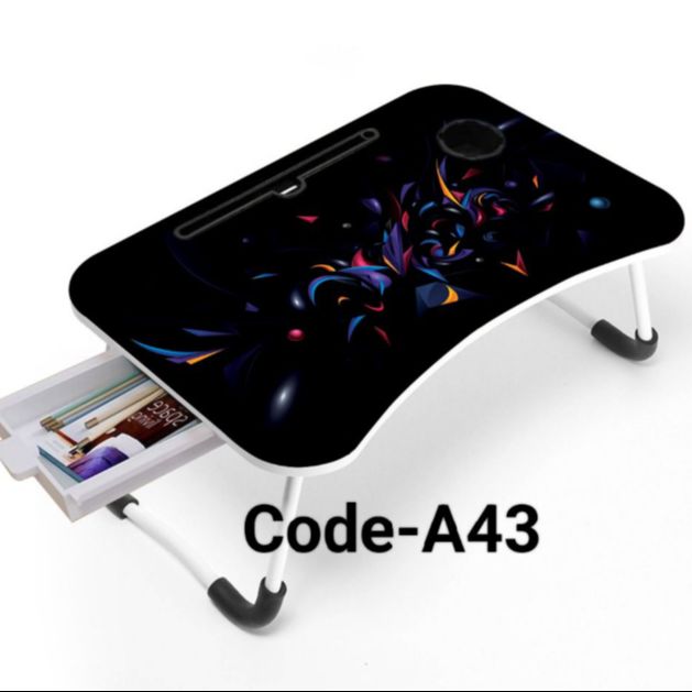 Picture of Multi-Function Folding Waterproof Printing Laptop Desk with drawar