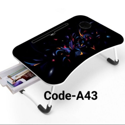 Picture of Multi-Function Folding Waterproof Printing Laptop Desk with drawar