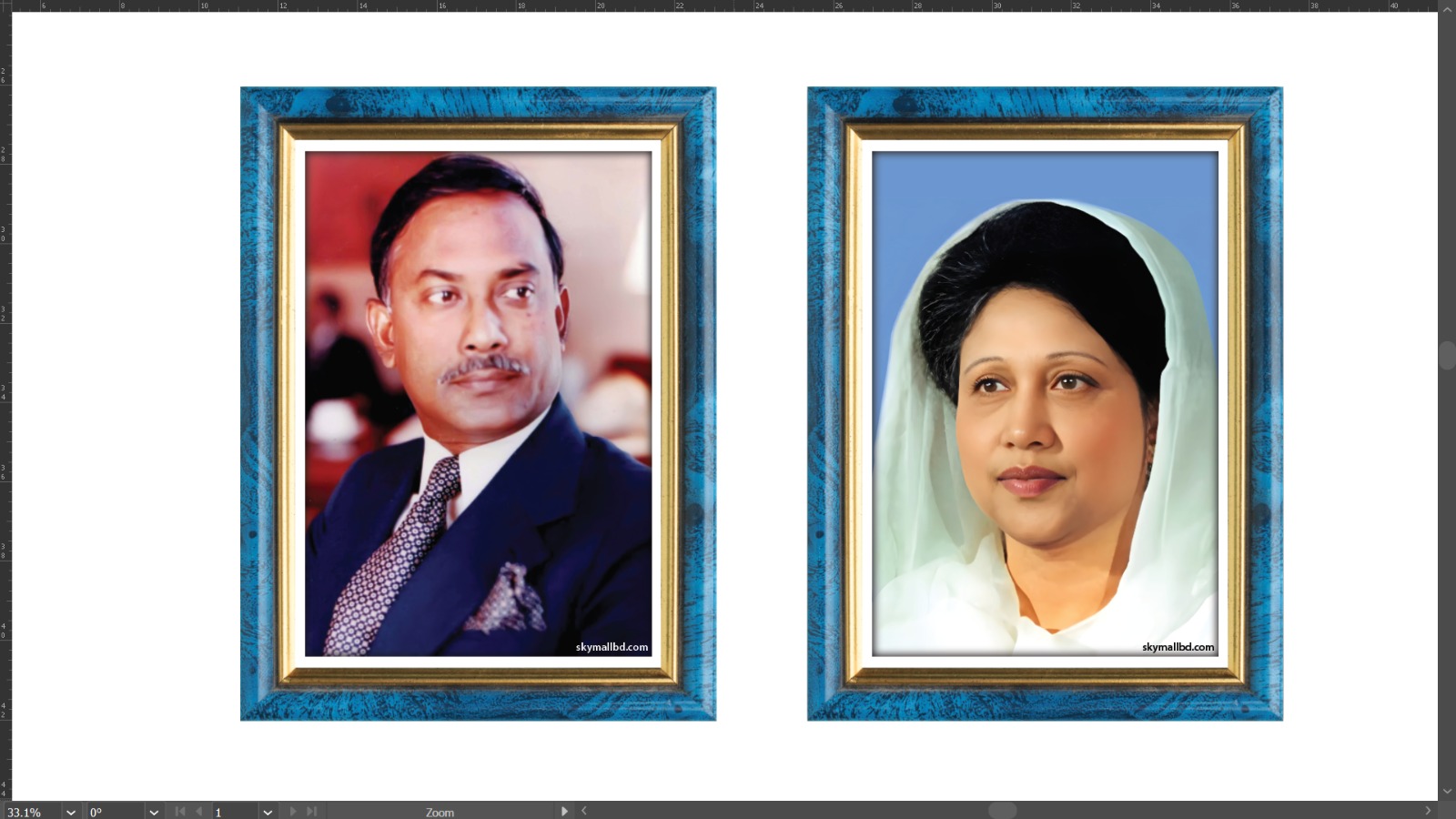 Picture of Premium PVC & HD Sticker Wallmate Set – 2pcs Combo