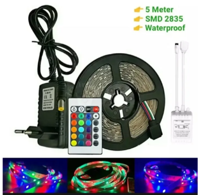 Picture of 16 Feet Waterproof RGB Remote Control LED Strip Light - Rgb Light