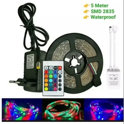 Picture of 16 Feet Waterproof RGB Remote Control LED Strip Light - Rgb Light