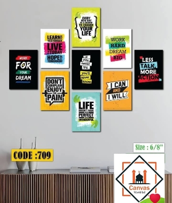 Picture of 9-Piece Unique Design Wallmate Home Decoration PVC Poster Combo Set