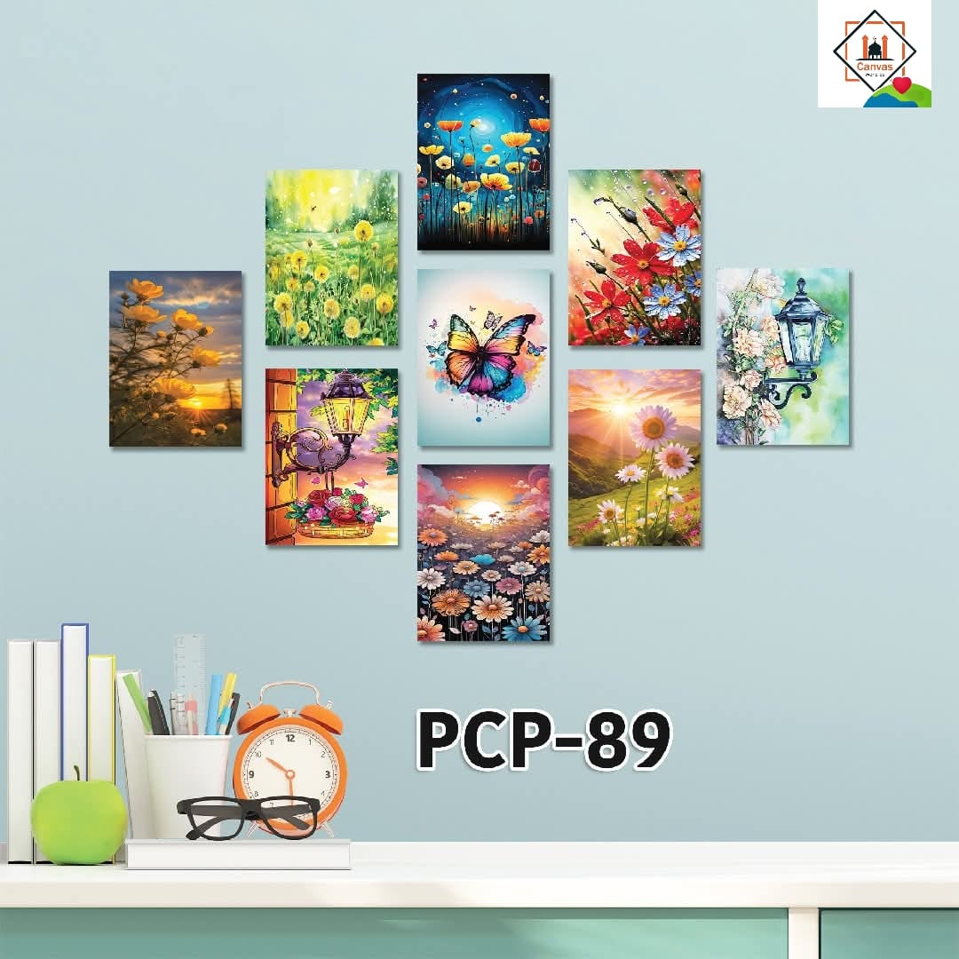 Picture of 9-Piece Unique Design Wallmate Home Decoration PVC Poster Combo Set
