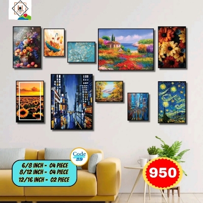 Picture of Premium PVC & HD Sticker Wallmate Set – 10 pcs Combo