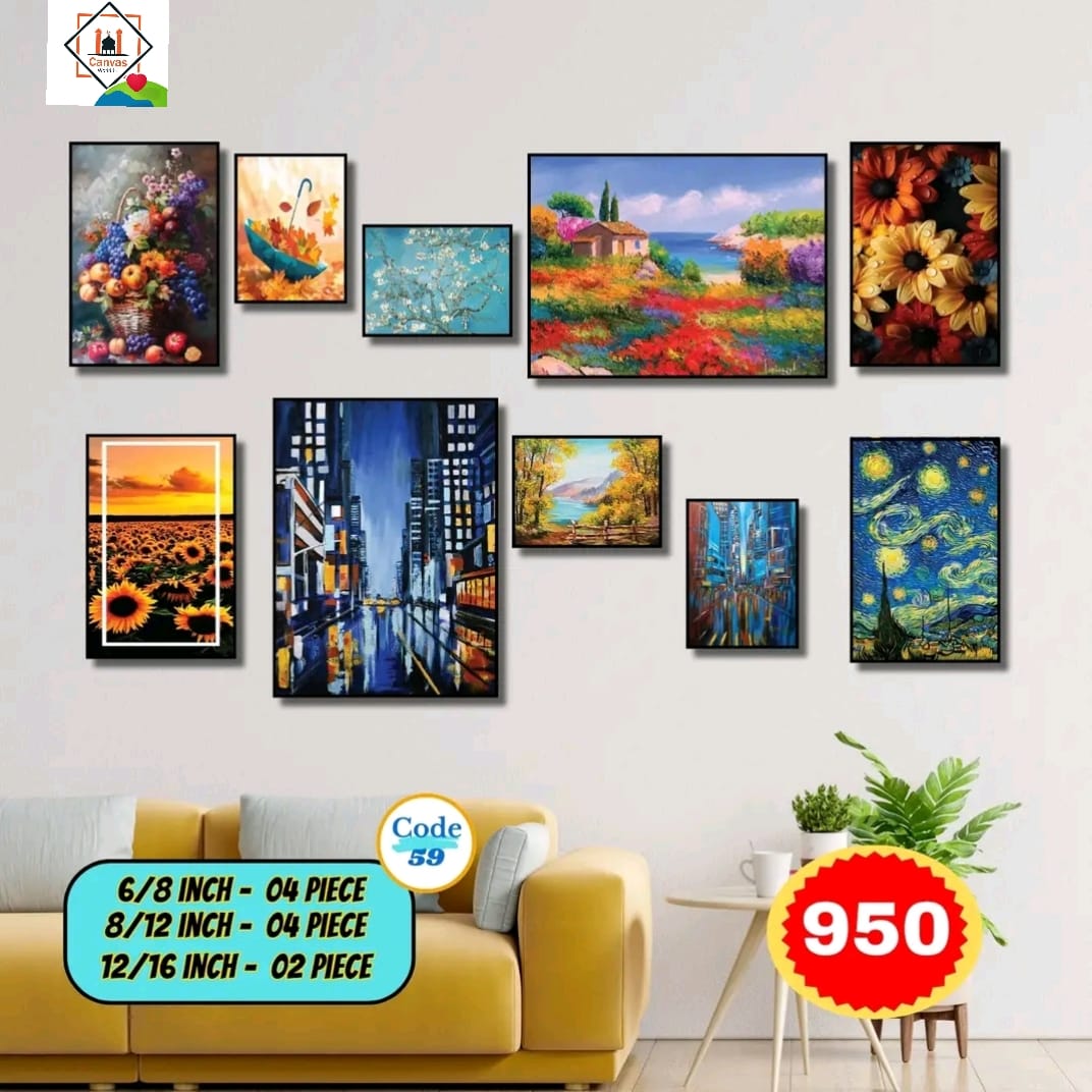 Picture of Premium PVC & HD Sticker Wallmate Set – 10 pcs Combo