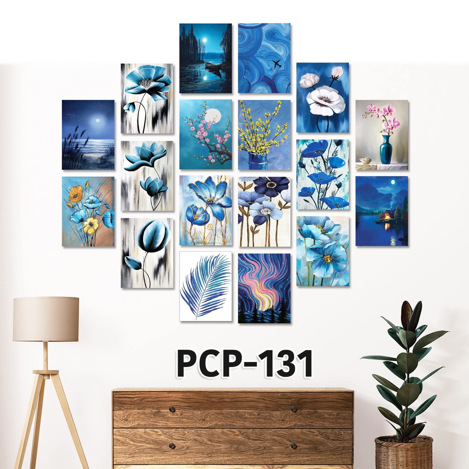 Picture of Premium PVC & HD Sticker Wallmate Set – 18pcs Combo