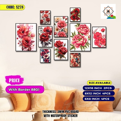 Picture of 10pes Most Unique Combo Wallmate Set – Perfect for Home & Office Wall Decoration