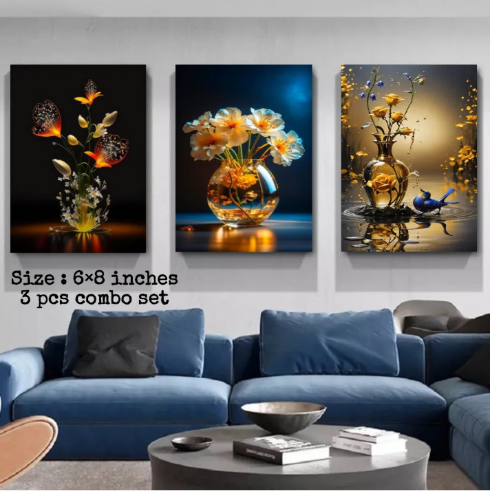 Picture of 3 pcs Most Unique Combo Wallmate Set – Perfect for Home & Office Wall Decoration