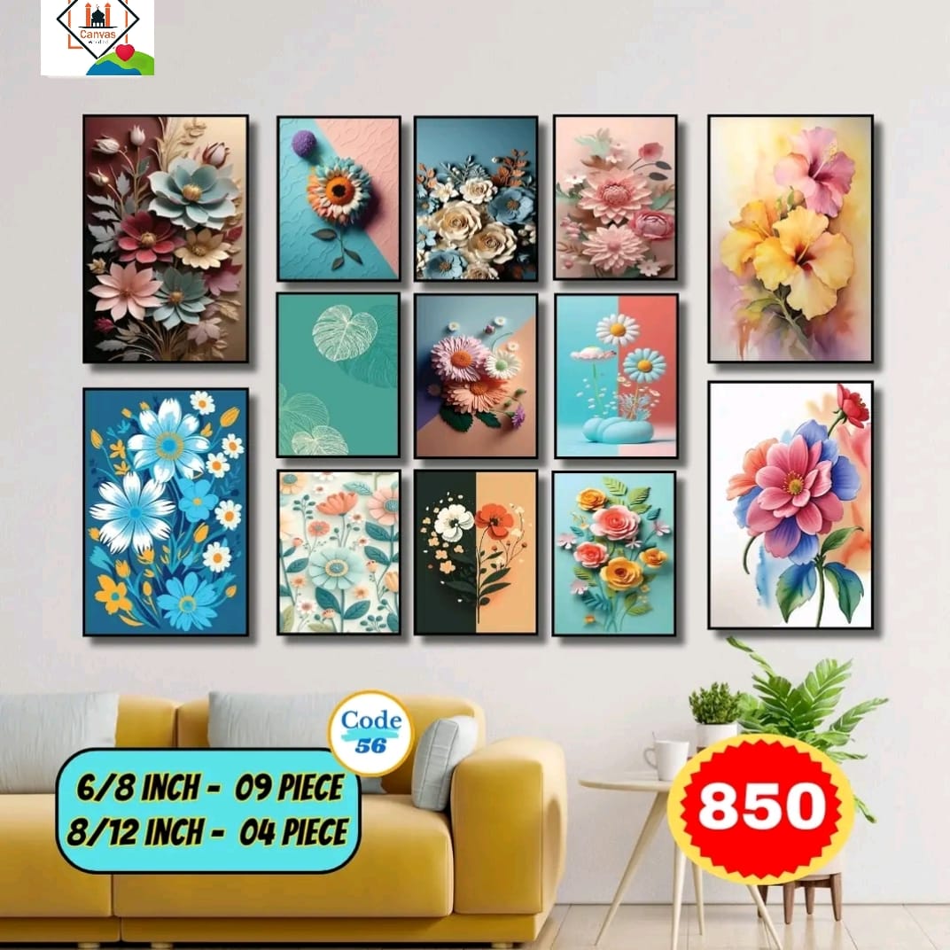 Picture of 13pcs Unique Design Wallmate Combo Set – Perfect for Home & Office Wall Decoration