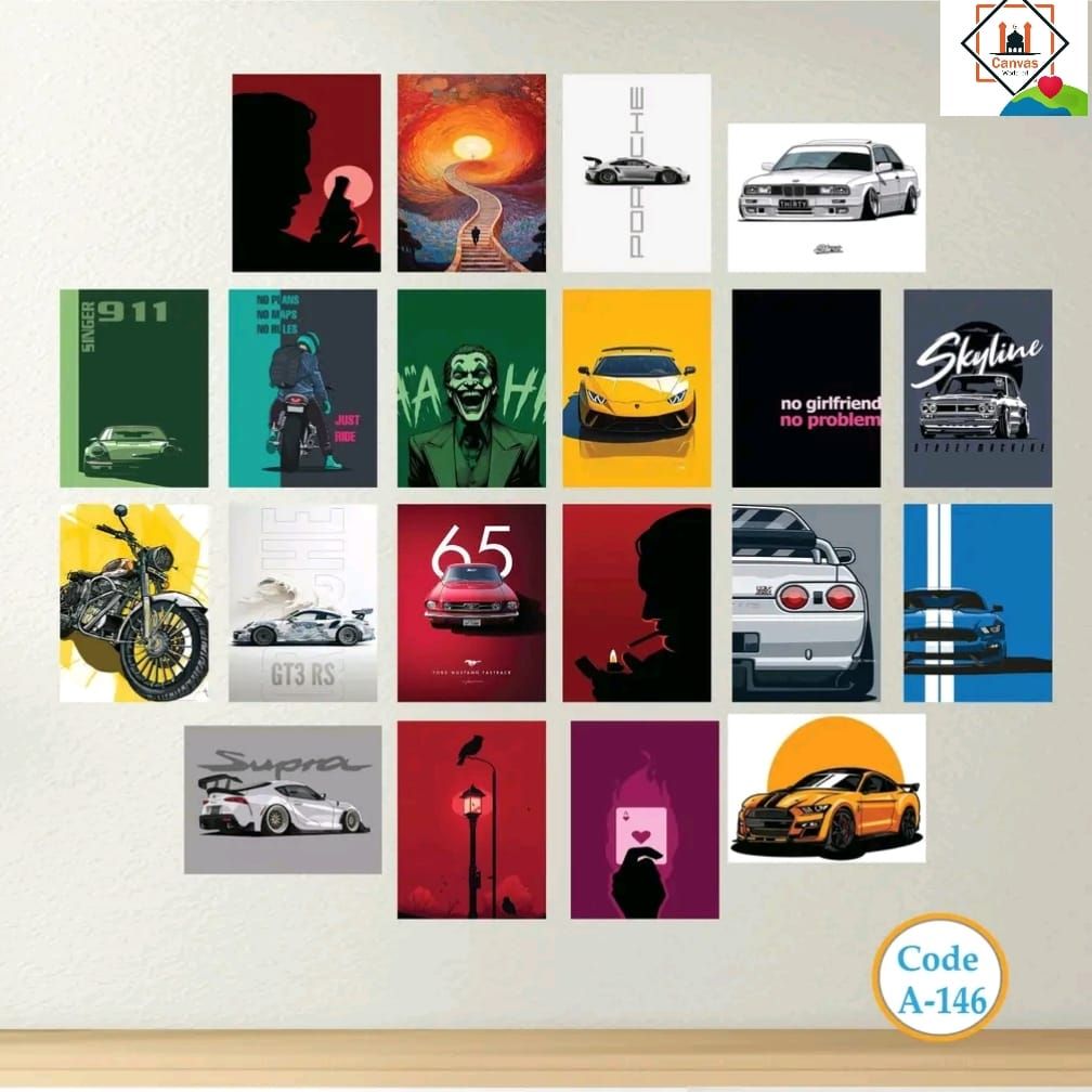 Picture of 20 pes Most Unique Combo Wallmate Set – Perfect for Home & Office Wall Decoration