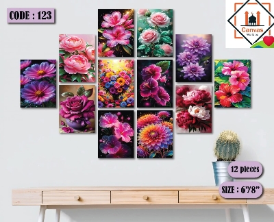 Picture of 12pcs Unique Design Wallmate Combo Set – Perfect for Home & Office Wall Decoration