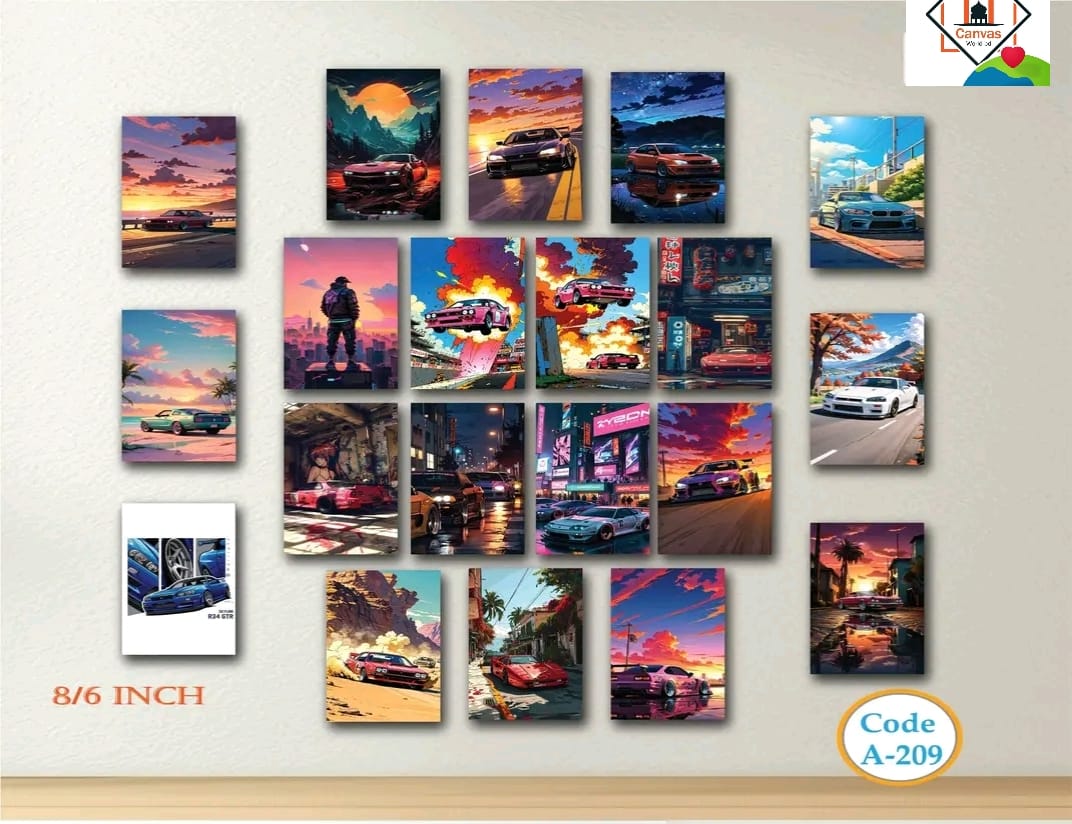 Picture of 20pcs Unique Design Wallmate Combo Set – Perfect for Home & Office Wall Decoration