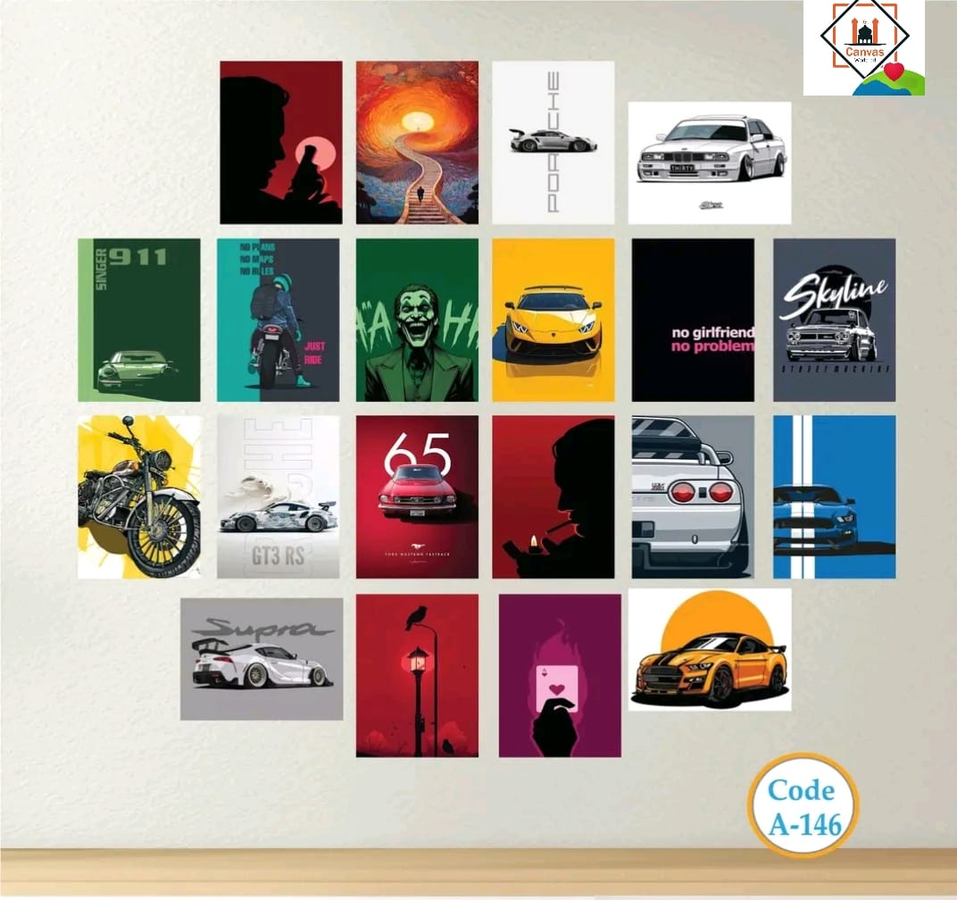 Picture of 20 pcs Most Unique Combo Wallmate Set – Perfect for Home & Office Wall Decoration