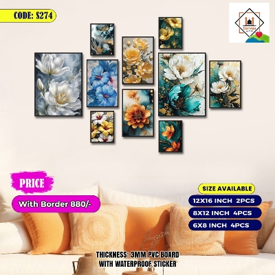 Picture of 10 pcs Most Unique Combo Wallmate Set – Perfect for Home & Office Wall Decoration