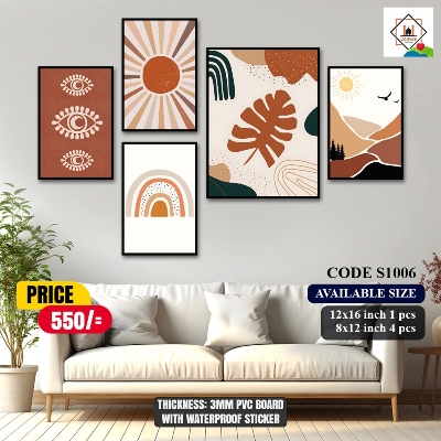 Picture of 5 pes Most Unique Combo Wallmate Set – Perfect for Home & Office Wall Decoration