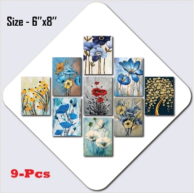 Picture of 9pcs Unique Design Wallmate Combo Set – Perfect for Home & Office Wall Decoration