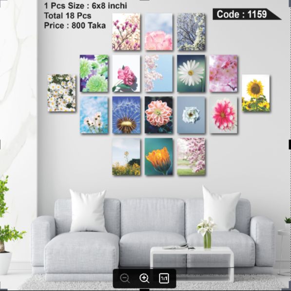 Picture of 18pcs Unique Design Wallmate Combo Set – Perfect for Home & Office Wall Decoration