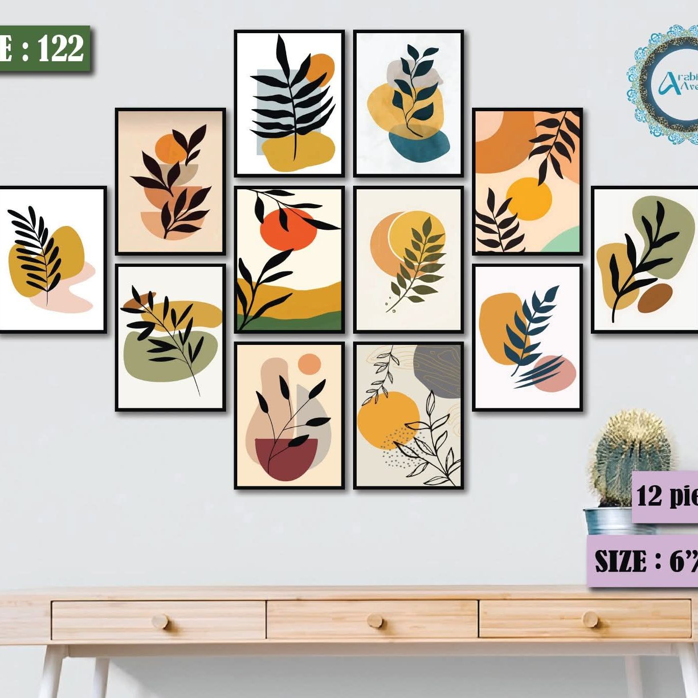 Picture of 12 pcs Most Unique Combo Wallmate Set – Perfect for Home & Office Wall Decoration