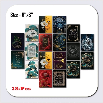 Picture of 18pcs Unique Design Wallmate Combo Set – Perfect for Home & Office Wall Decoration