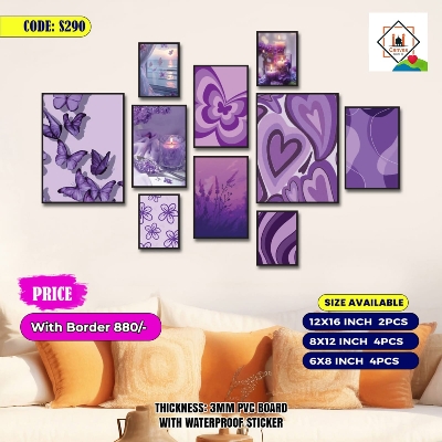 Picture of 10 pcs Most Unique Combo Wallmate Set – Perfect for Home & Office Wall Decoration