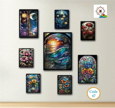 Picture of 8 pcs Most Unique Combo Wallmate Set – Perfect for Home & Office Wall Decoration