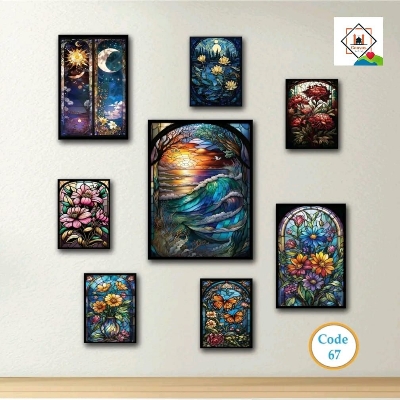 Picture of 8 pcs Most Unique Combo Wallmate Set – Perfect for Home & Office Wall Decoration