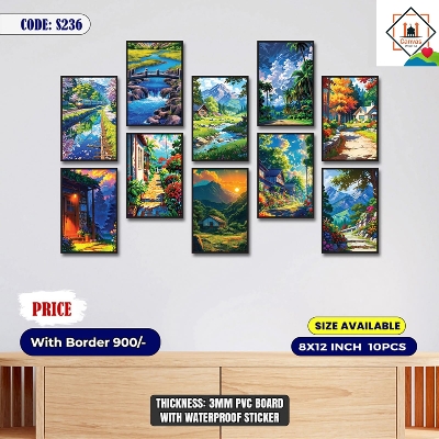 Picture of 10 pcs Most Unique Combo Wallmate Set – Perfect for Home & Office Wall Decoration