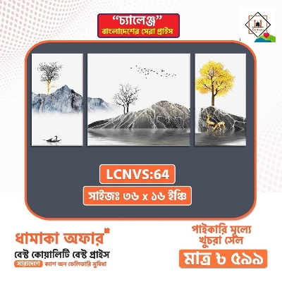 Picture of 3part Unique Design Wallmate Combo Set – Perfect for Home & Office Wall Decoration