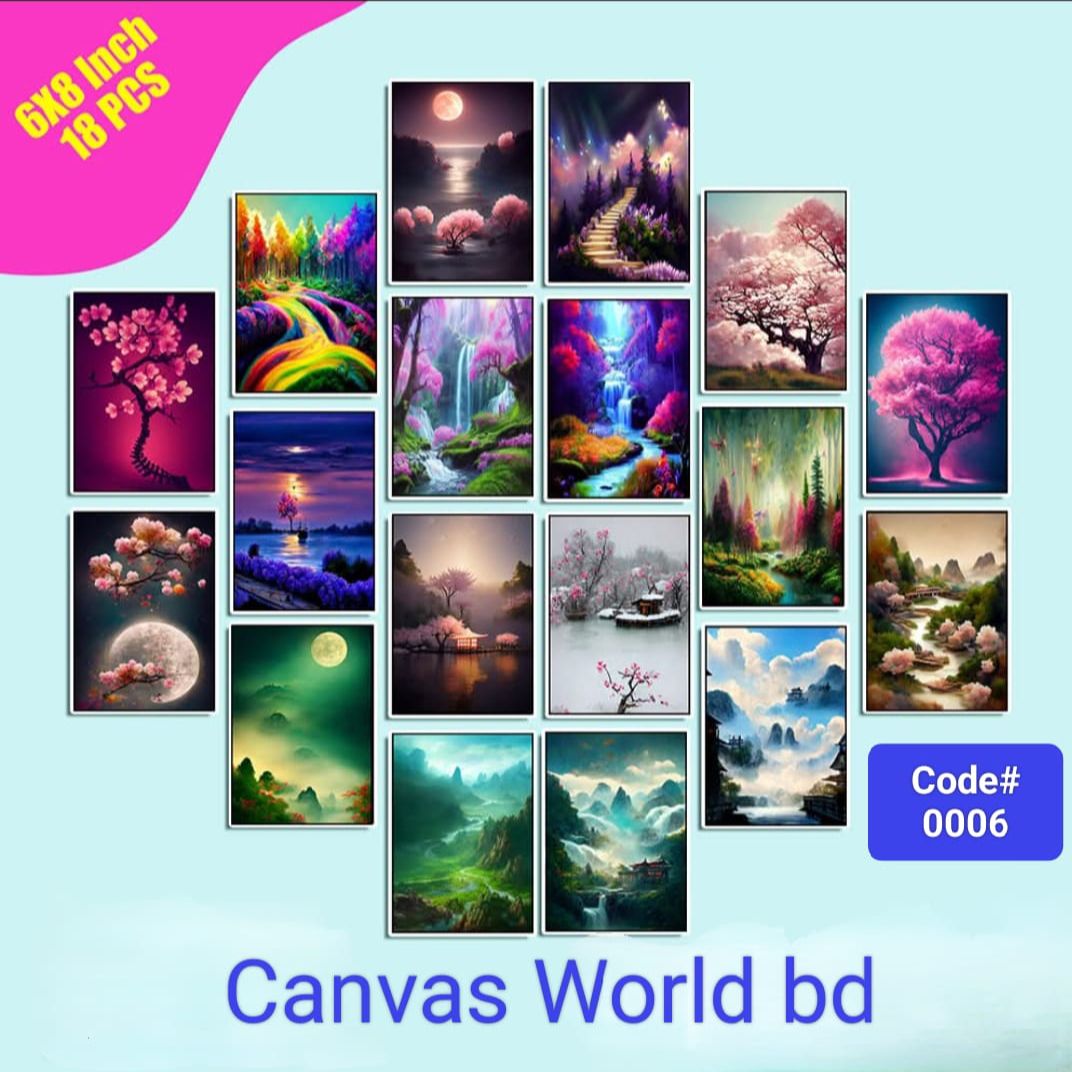 Picture of 18pcs Unique Design Wallmate Combo Set – Perfect for Home & Office Wall Decoration