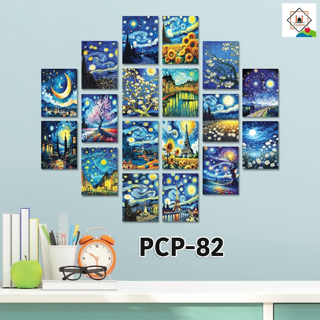 Picture of 18pcs Unique Design Wallmate Combo Set – Perfect for Home & Office Wall Decoration