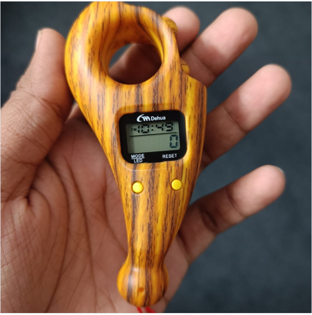 Picture of 𝟐 𝐏𝐂𝐒 Digital Tasbeeh Tally Counter with watch