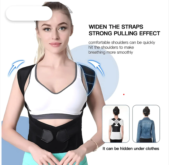 Picture of Premium Adjustable Back Posture Corrector Belt for Women Men