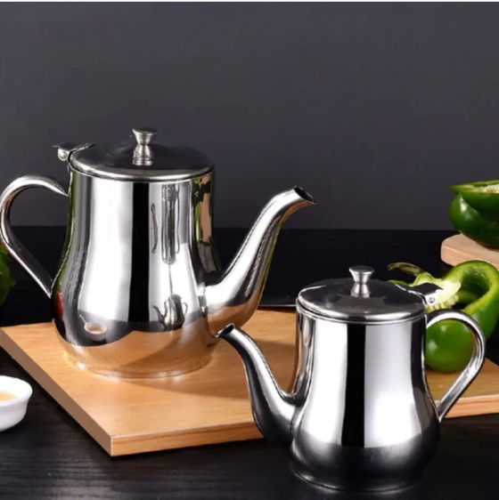 Picture of 5𝟓𝟎𝐌𝐋 Stainless Steel Oil Pot with Strainer